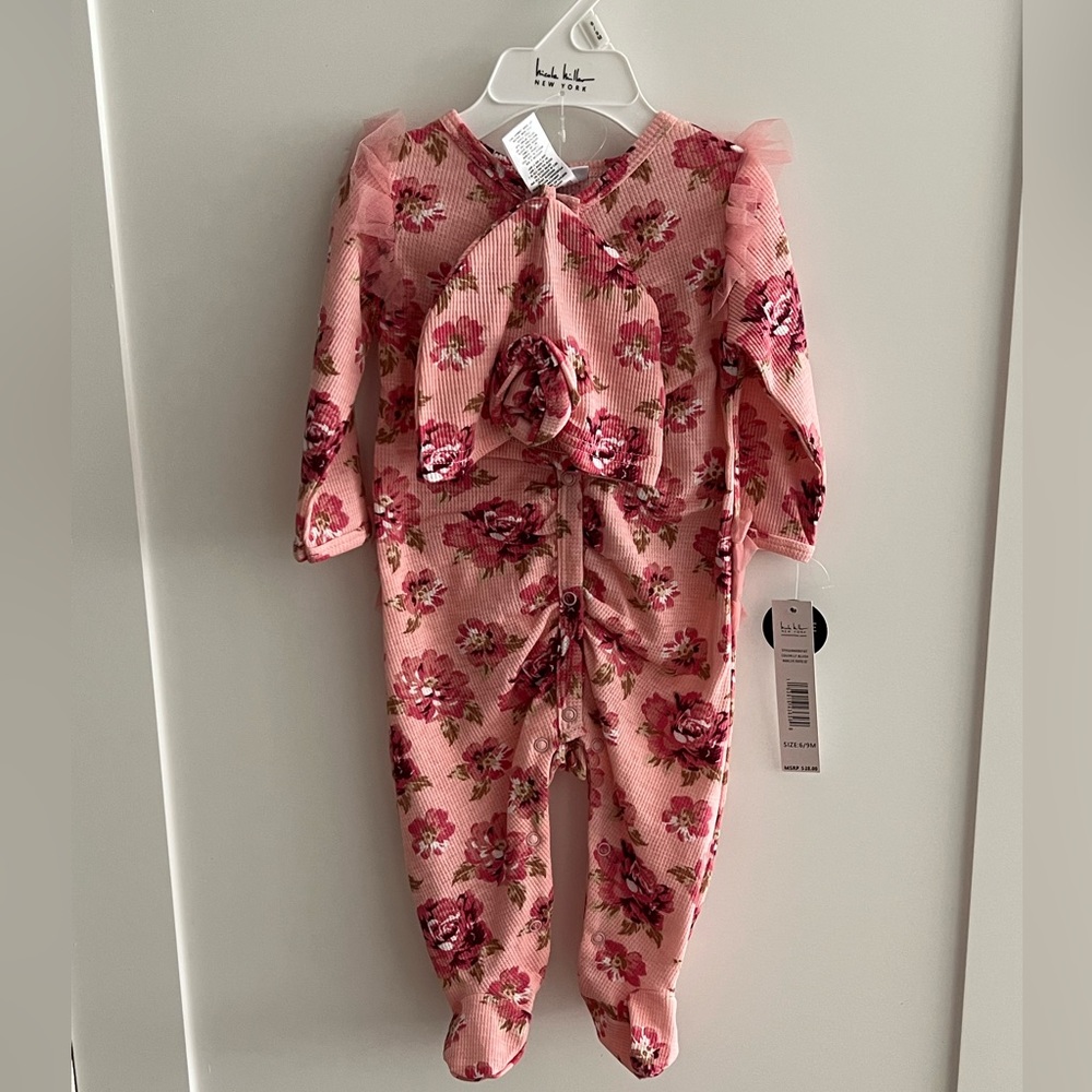 Nicole Miller Floral Blush Two Piece Set 6-9 months